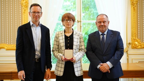 Wręczenie medalu im.Wacława Sierpińskiego
