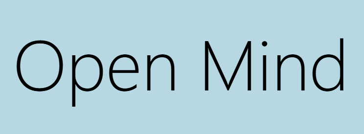open mind