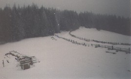 widok z okna schroniska nast�pnego dnia rano