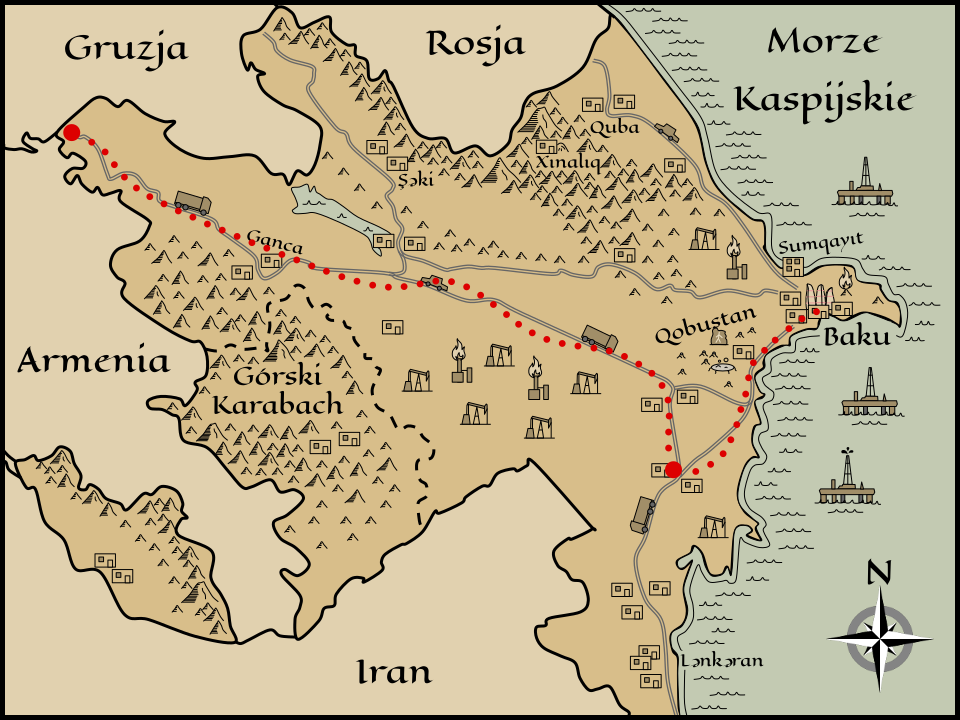 Etap 1: Perskim TIR-em przez Azerbejdżan